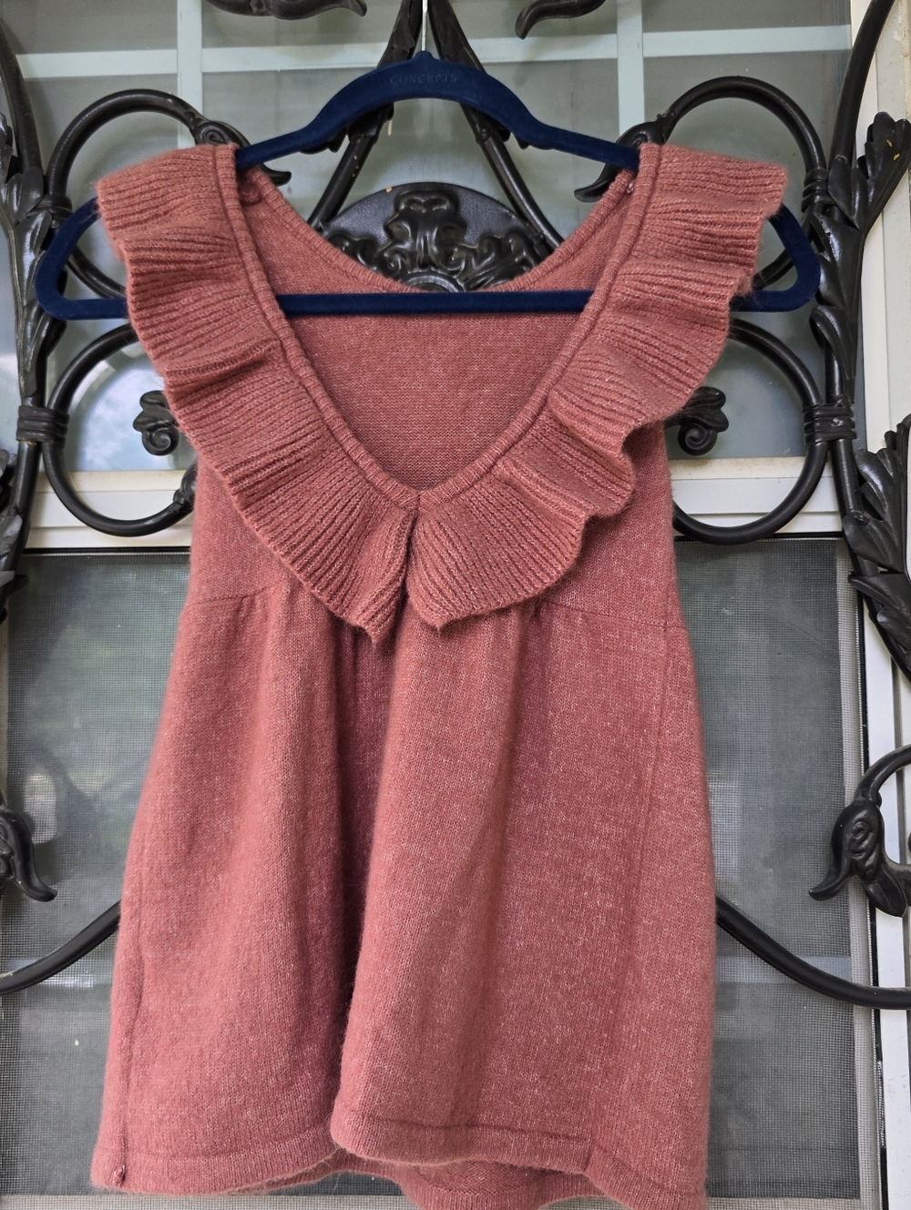 ZARA Baby Knitwear Ruffled Sleeveless Wool Blend Sweater Dress - 2 to 3 yr
